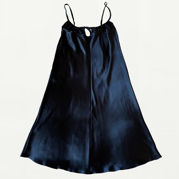 L.Frank Dark Navy Silk Slip, Size M, NWOT - Picture 1 of 4
